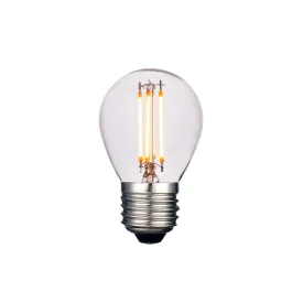 LED Edison Dimmable Bulb - 4W E27 Golf Ball G45 - Clear