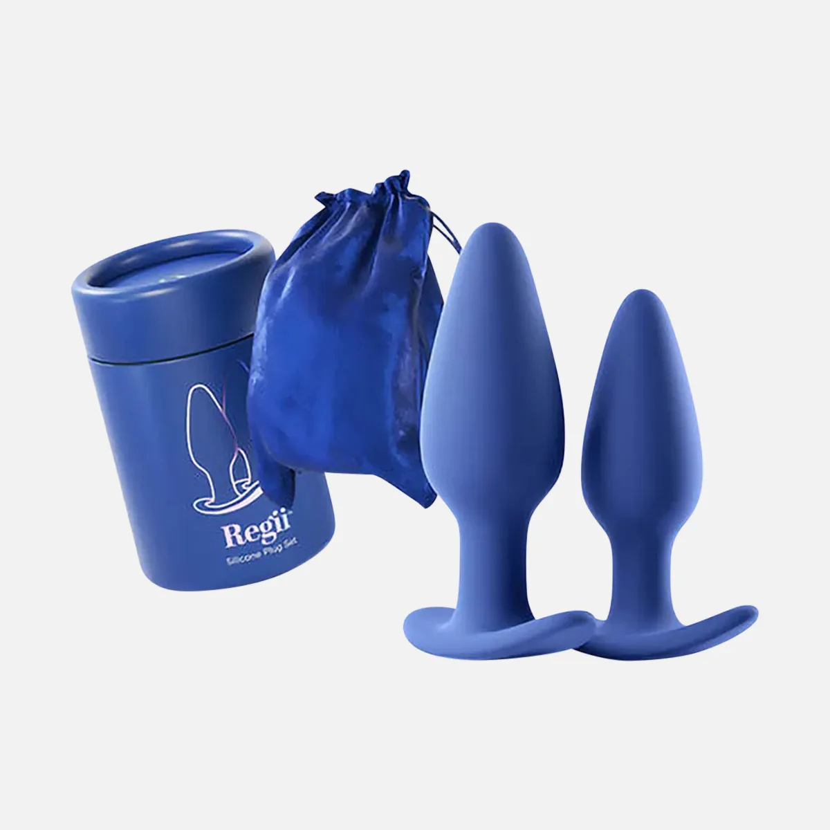 Regii 2-Piece Non Vibrating Anal Plug Set - Blue